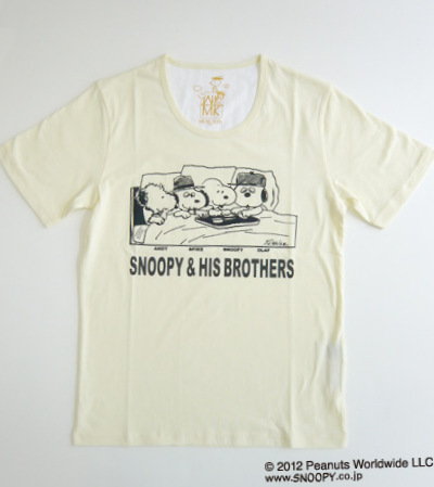 Snoopyコラボ企画vol 7 プリントtシャツ Bros編 Designer S Eye What S New Mk Michel Klein Homme Mkオム